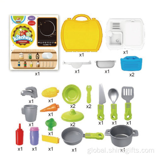 Toys Kitchen Play Set Improve children's learning ability DIY toys kitchen set Factory